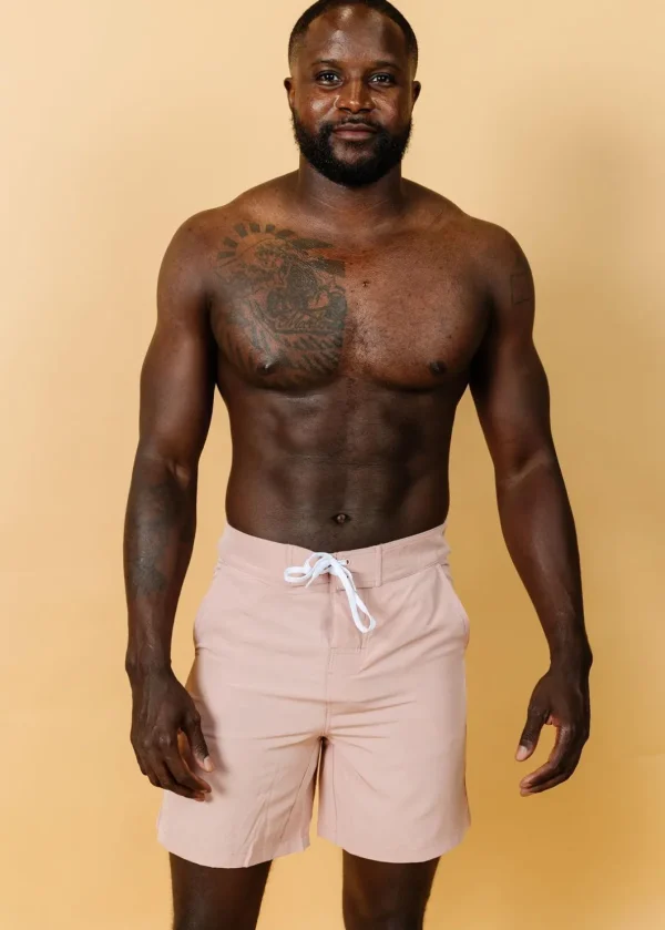 Light Mauve | Mens Swim Trunks