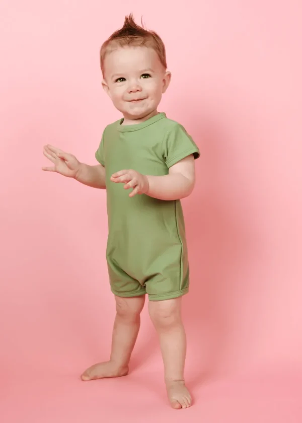 Meadow Green | Baby Shorties Rashguard (Unisex)
