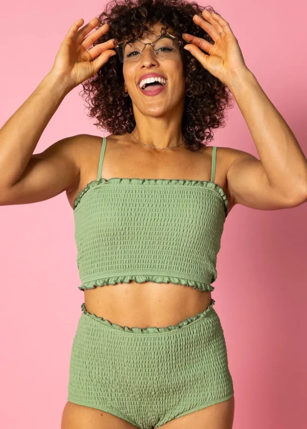 Meadow Green | Bandeau Top