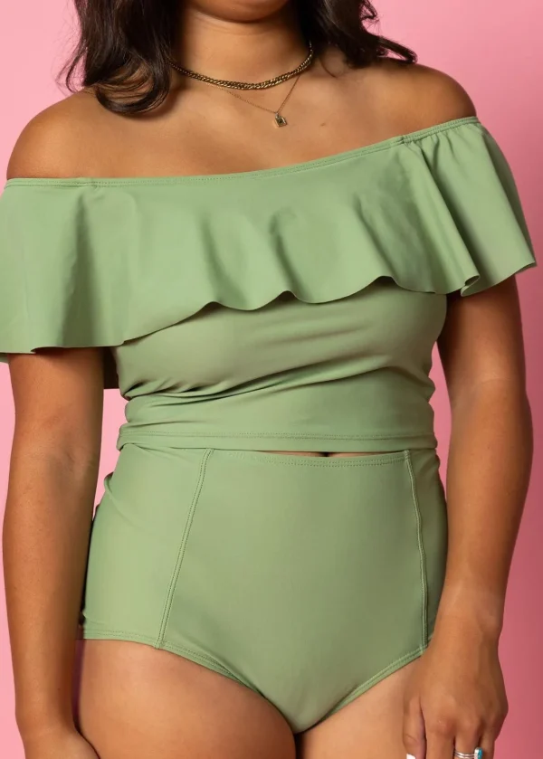 Meadow Green | High-Waisted Bottoms