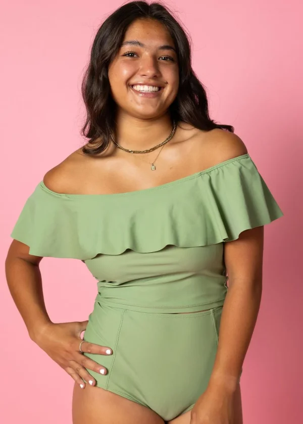 Meadow Green | High-Waisted Bottoms