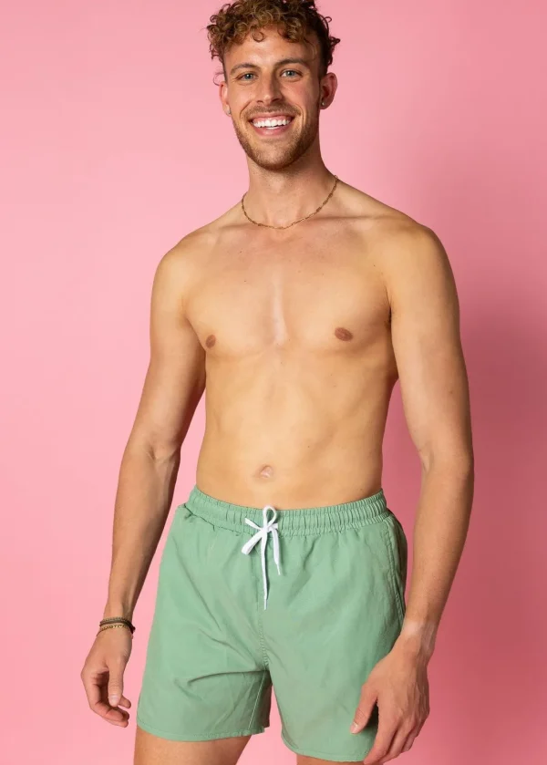 Meadow Green | Mens Retro Shorties