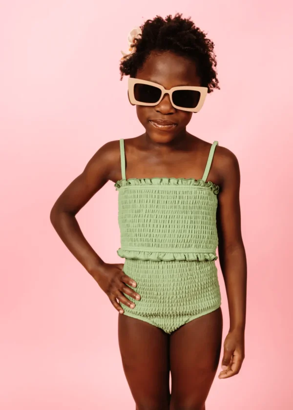 Meadow Green | Mini Bandeau Top