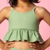 Meadow Green | Mini Peplum Top