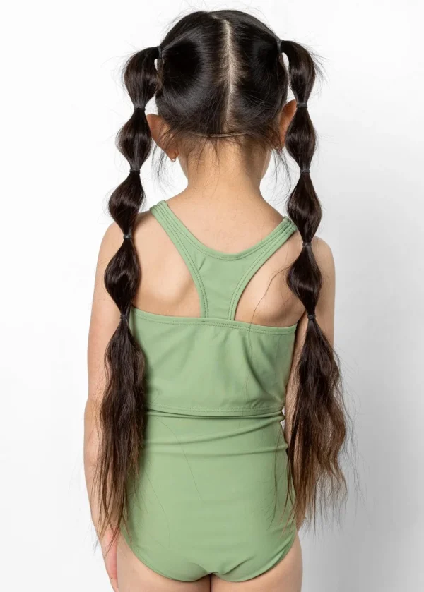 Meadow Green | Mini Racer Back Top