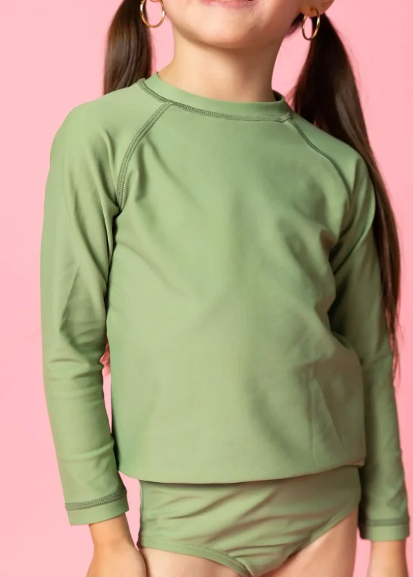 Meadow Green | Mini Rashguard Top (Unisex)