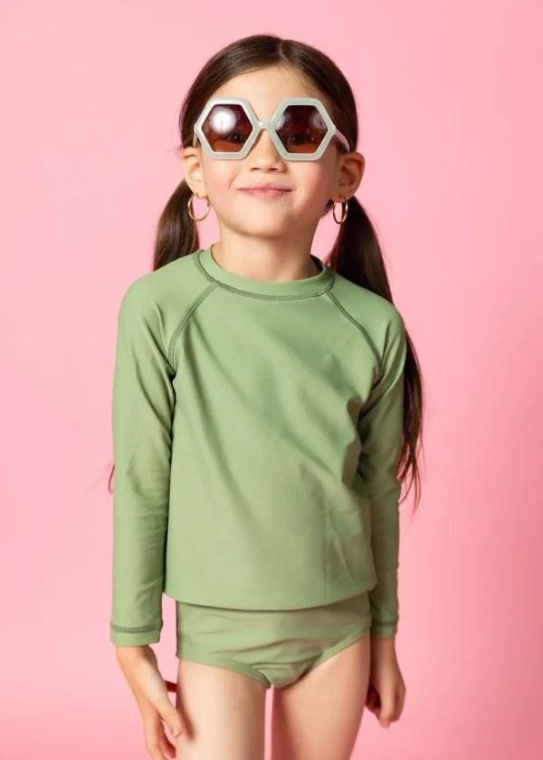 Meadow Green | Mini Rashguard Top (Unisex)