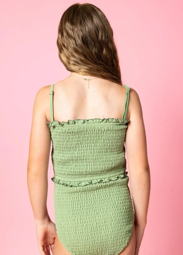 Meadow Green | Youth Smocked Bottoms