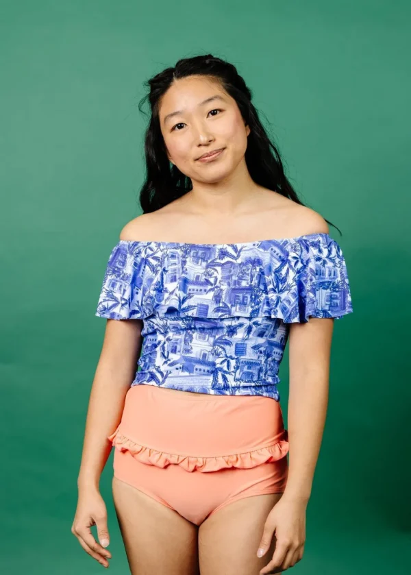 Melon | Mid-Ruffle Bottoms