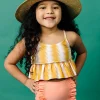 Melon | Mini Down in Front Ruffle Bottoms
