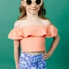 Melon | Mini Ruffled Around Top