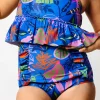 Midnight Jungle | Mini Down in Front Ruffle Bottoms