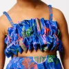 Midnight Jungle | Mini Oversized Ruffle Top