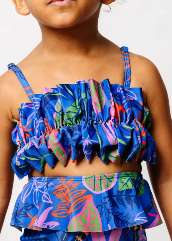 Midnight Jungle | Mini Oversized Ruffle Top