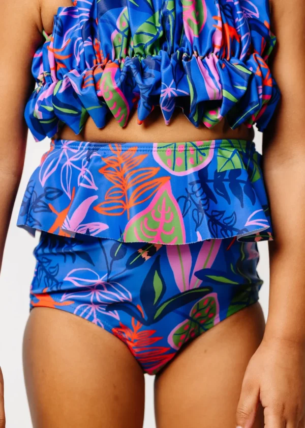Midnight Jungle | Mini Peplum Bottoms
