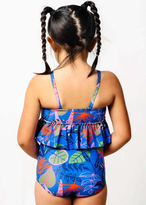 Midnight Jungle | Mini Peplum Top