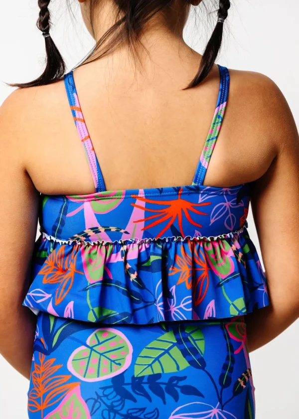 Midnight Jungle | Mini Peplum Top