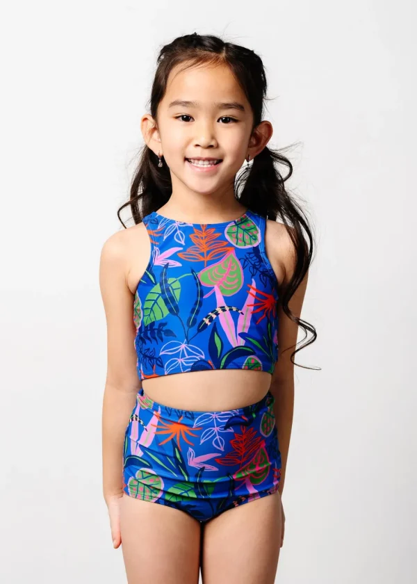 Midnight Jungle | Mini Racer Back Top