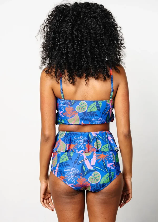 Midnight Jungle | Oversized Ruffle Top
