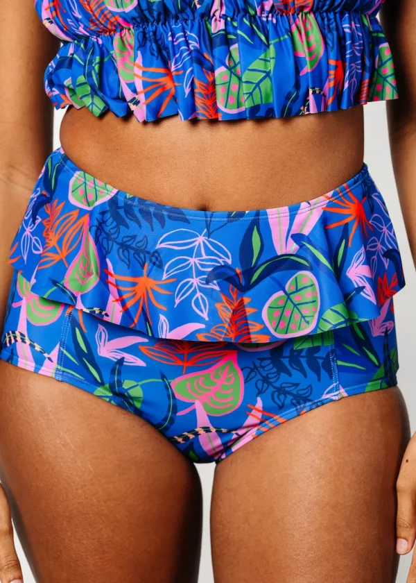 Midnight Jungle | Peplum Bottoms