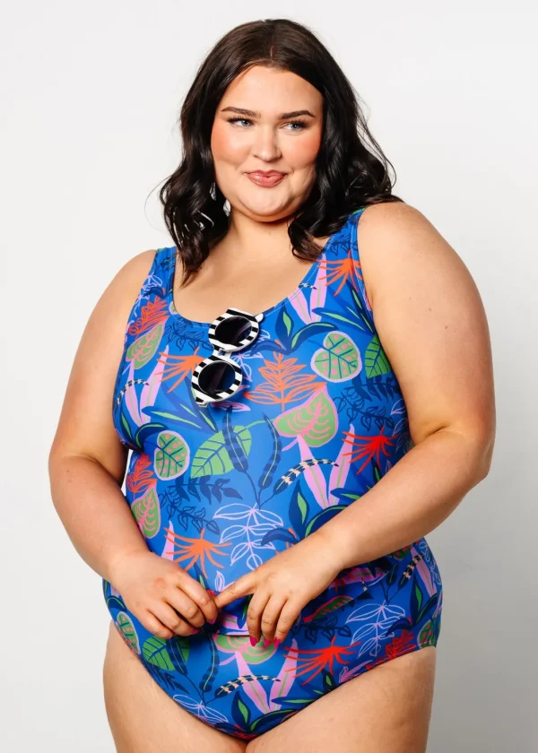 Midnight Jungle | Skirted One-Piece