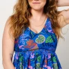 Midnight Jungle | V-Neck Top