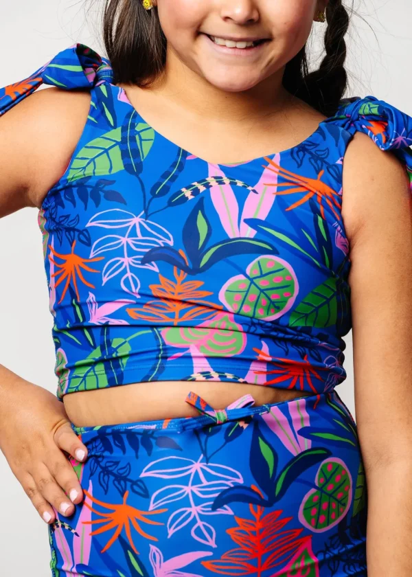 Midnight Jungle | Youth Knot Top