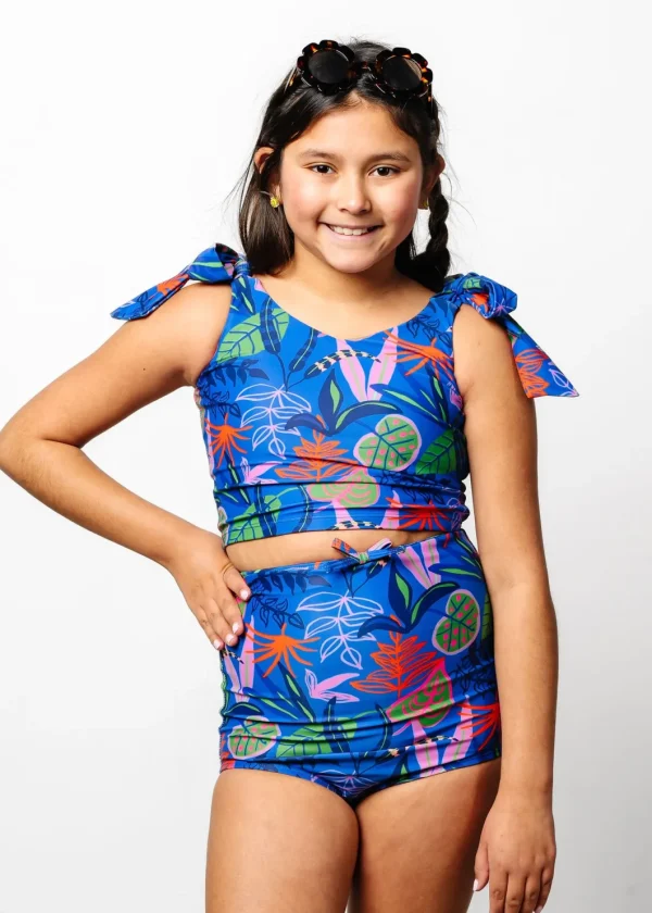 Midnight Jungle | Youth Knot Top