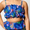 Midnight Jungle | Youth Oversized Ruffle Top