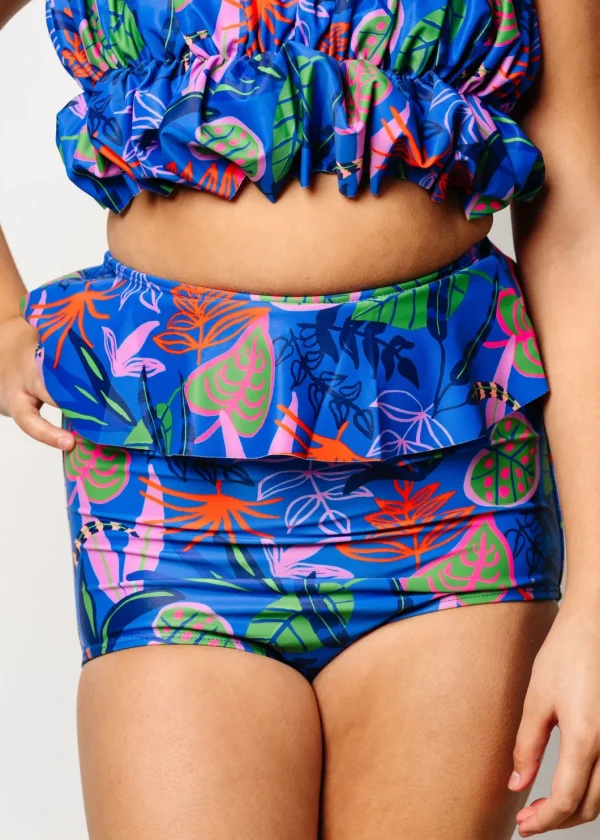 Midnight Jungle | Youth Peplum Bottoms