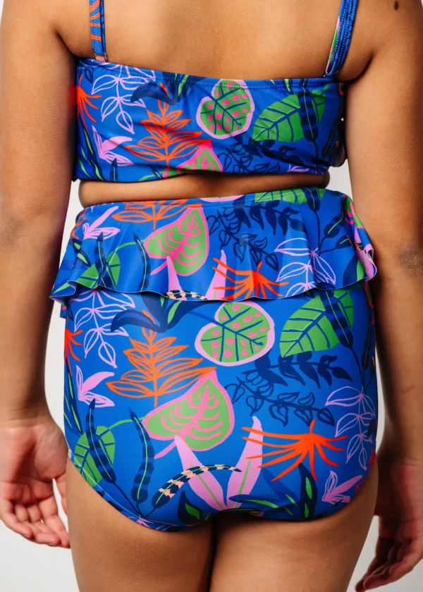 Midnight Jungle | Youth Peplum Bottoms