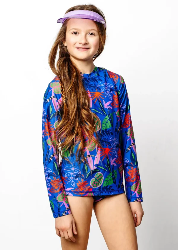 Midnight Jungle | Youth Rashguard Top (Unisex)