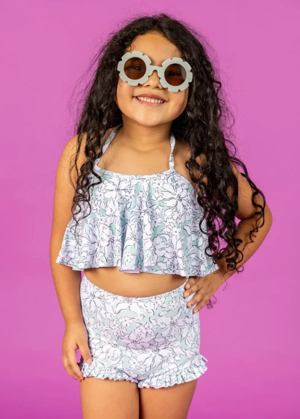 Mint Flowers | Mini All Ruffled Up Bottoms