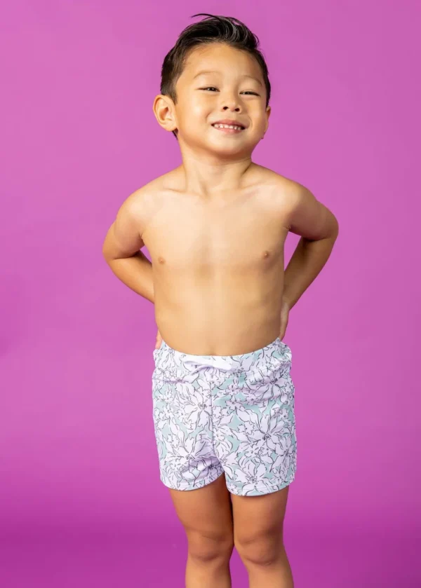 Mint Flowers | Mini Euro Shorts