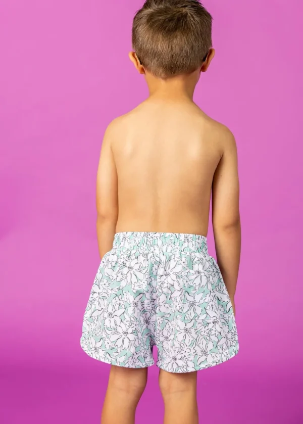Mint Flowers | Mini Retro Shorties