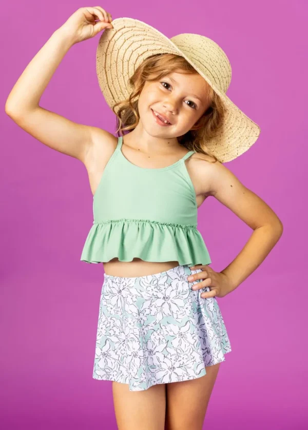 Mint Flowers | Mini Who Wears Short Skirts