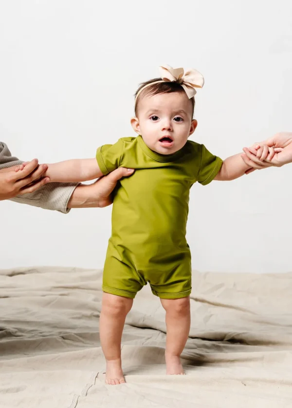 Olive Green | Baby Shorties Rashguard (Unisex)