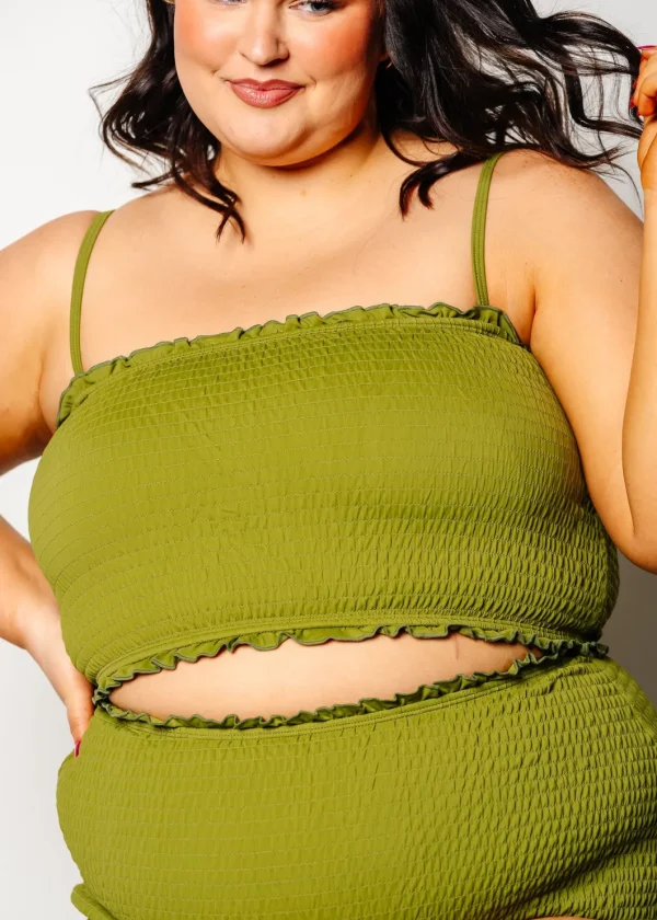 Olive Green | Bandeau Top