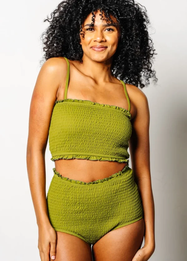 Olive Green | Bandeau Top