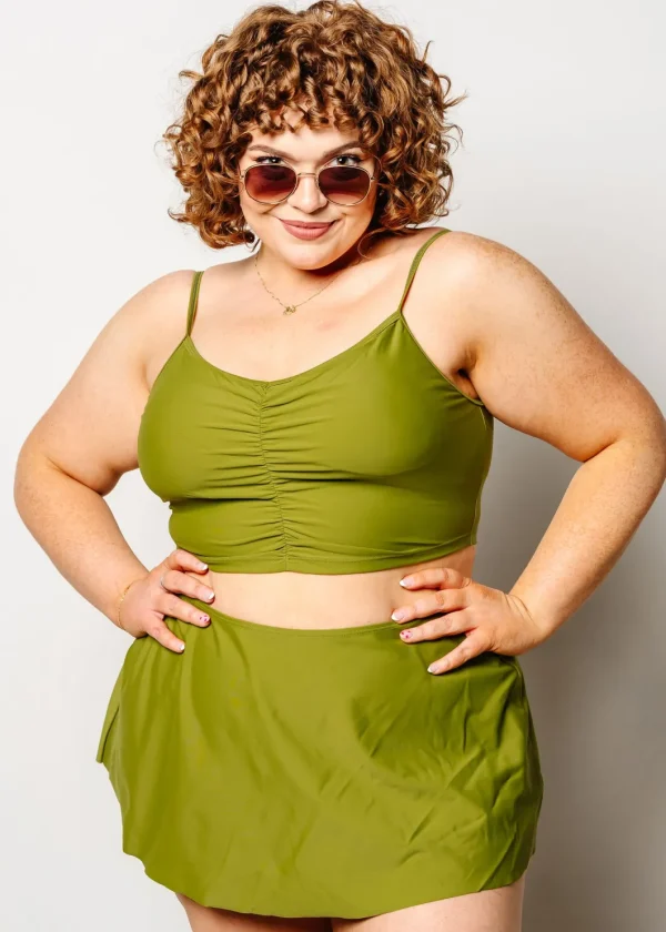 Olive Green | Centered Top