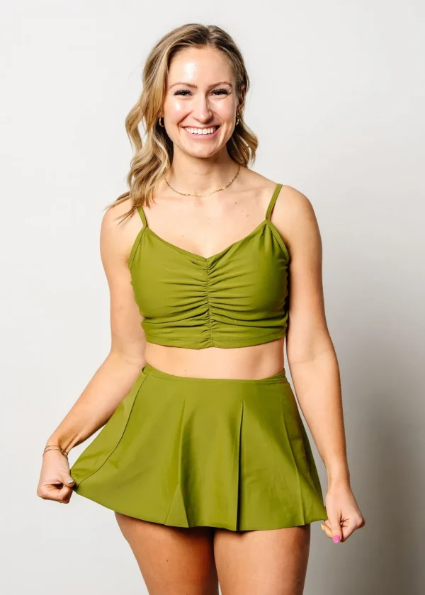 Olive Green | Centered Top