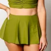 Olive Green | Detached Short Skirt