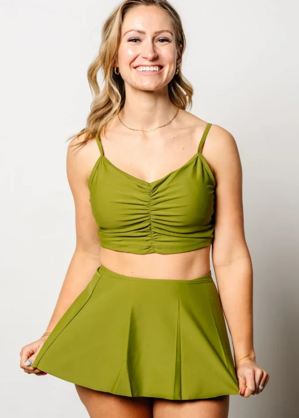 Olive Green | Detached Short Skirt