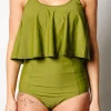 Olive Green | Extended High-Waisted Bottoms