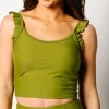 Olive Green | Flutter Top