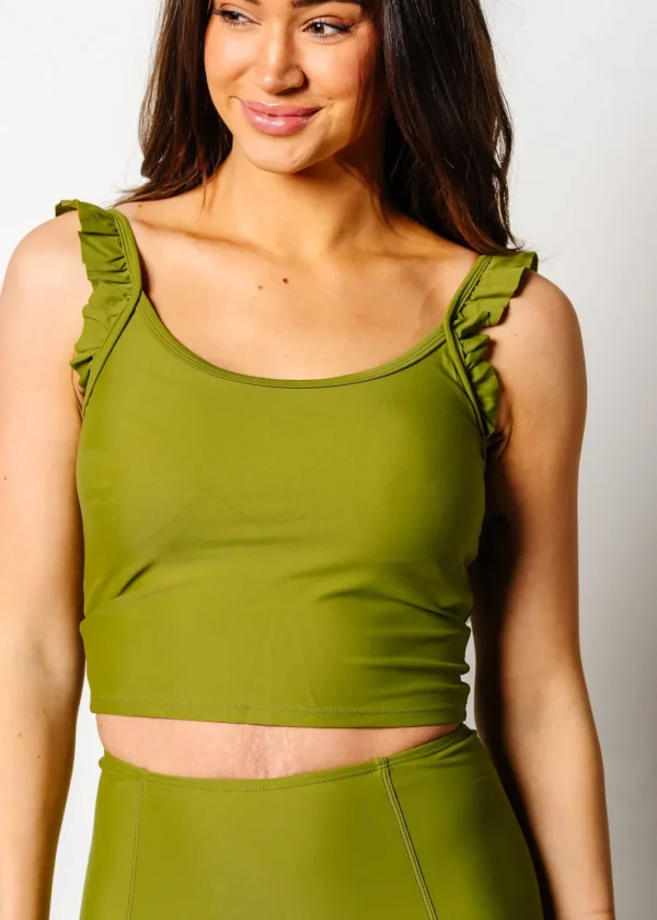 Olive Green | Flutter Top