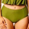 Olive Green | Mid-Rise Bottoms