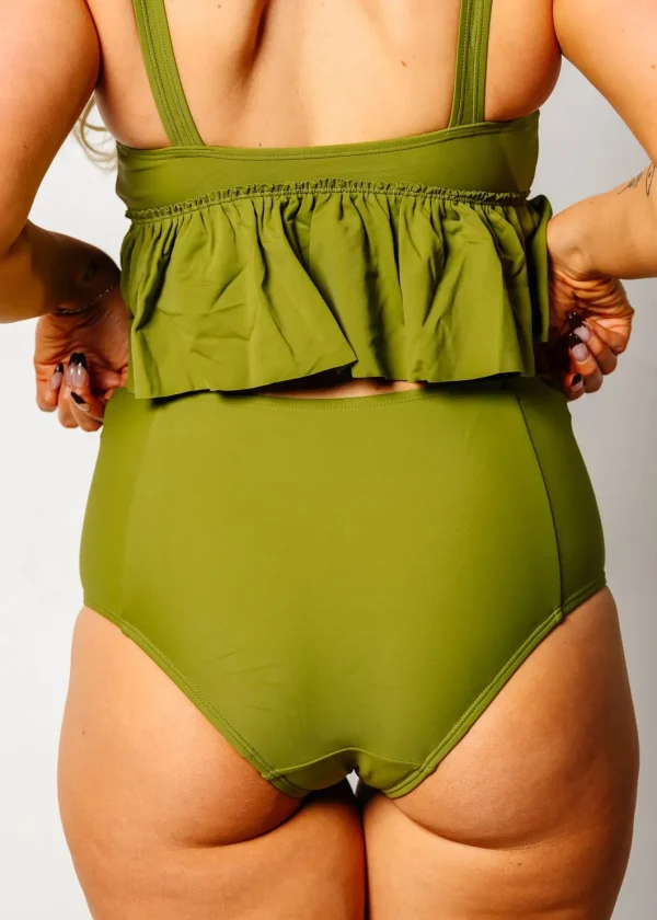 Olive Green | Mid-Rise Bottoms