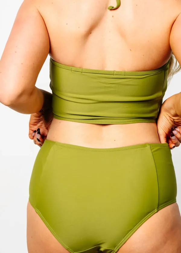 Olive Green | Mid-Rise Bottoms