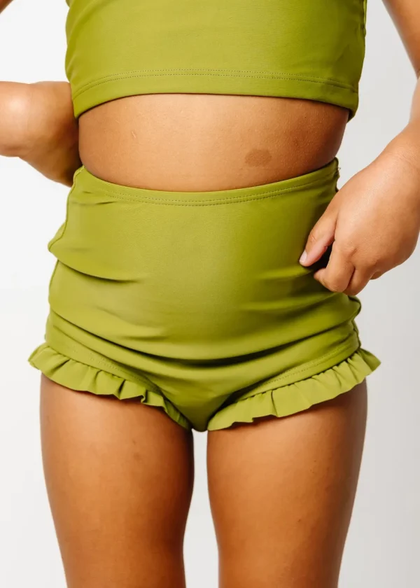 Olive Green | Mini All Ruffled Up Bottoms